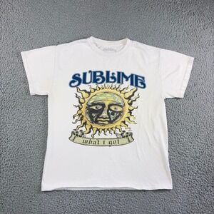Sublime Graphic T-Shirt Men M White What I Got Sun Logo 40oz to Freedom Tee